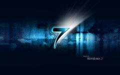 Windows seven fond ecran windows 7, style moderne sur fond mur