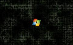 Windows seven fond ecran windows 7, sur fond réseau de tuyaux dans tous les sens