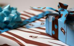 Cadeau couleurs marrons bleu papier cadeau avec oiseau fond ecran theme cadeau