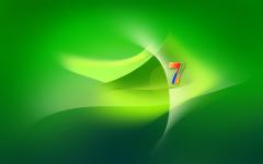 Windows seven fond ecran windows 7 nombreux tons verts