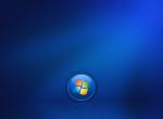 Windows seven fond ecran windows 7 tons bleu foncé