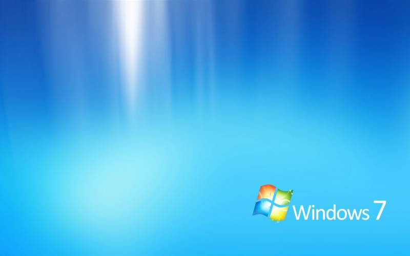 Windows seven fond ecran windows 7 dégradé de bleu 0003