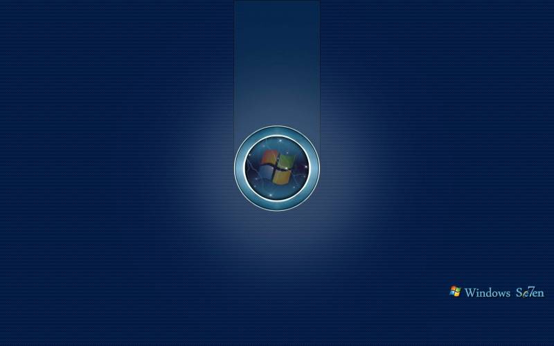 Windows seven fond ecran windows 7, création de windows visible à traver un hublot