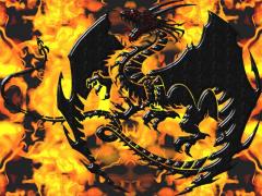 Fond écran dragon, noir gras image fond ecran 0064