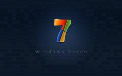Windows seven fond ecran windows 7, 7 mis en valeur avec les quatre couleurs essentielles dans le chiffre