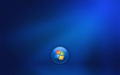 Windows seven fond ecran windows 7 tons bleu foncé