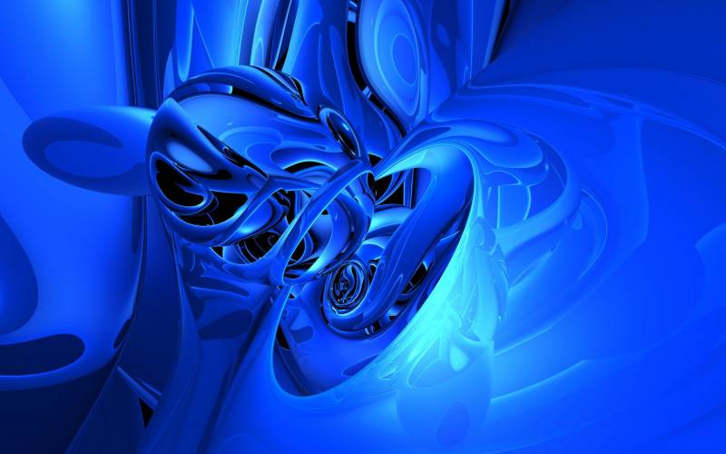 fond ecran image 3d tons bleus