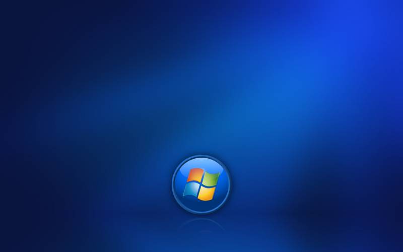 Windows seven fond ecran windows 7 tons bleu foncé