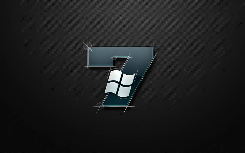 Windows seven fond ecran windows 7 chiffre 7 artistique