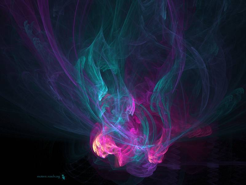 Image 3d filets de lignes fines couleurs violets vert univers